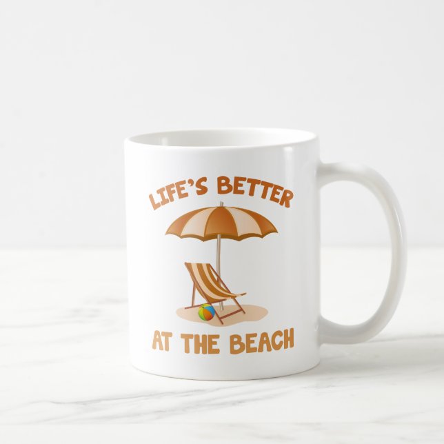 Mug La vie est meilleure à la plage (Droite)
