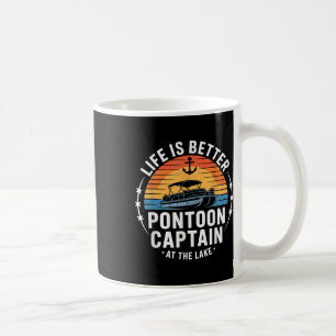 Mug La vie est meilleure au capitaine de la pontonnièr