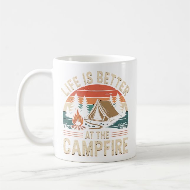 Mug La vie est meilleure au feu de camp (Gauche)
