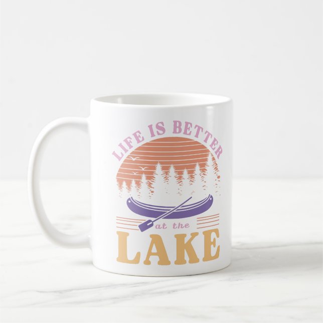 Mug La Vie Est Meilleure Au Lac (Gauche)