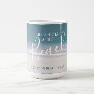 Mug La vie est meilleure aux   photos de l'eau et de