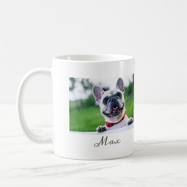 Mug La vie est meilleure avec le chien avec votre phot (Gauche)