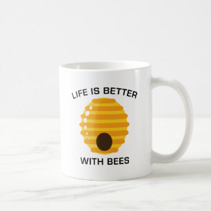 Mug La vie est meilleure avec les abeilles