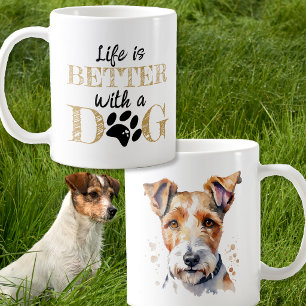Mug La vie est meilleure avec un cadeau de renard terr