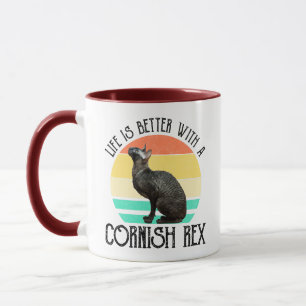 Mug La vie est meilleure avec un Cornish Rex