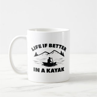 Mug La Vie Est Meilleure Dans Un Kayak