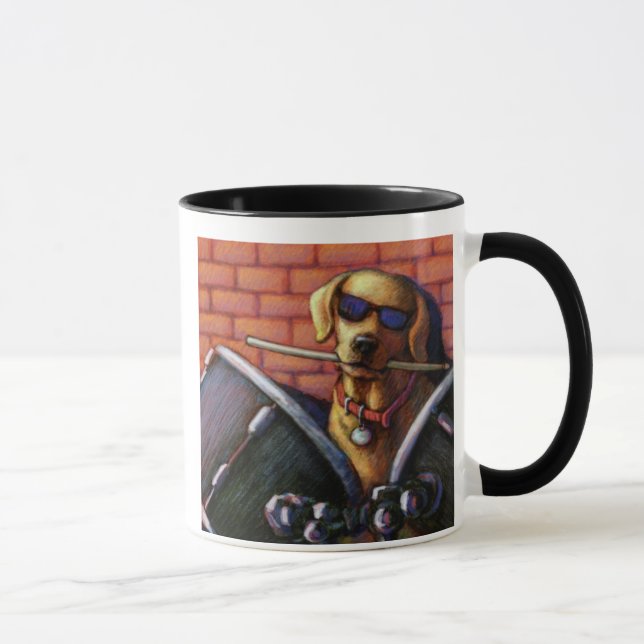 Mug La "vie est meilleure des tambours de laboratoire (Droite)