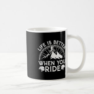 Mug La vie est meilleure quand vous faites du VTT
