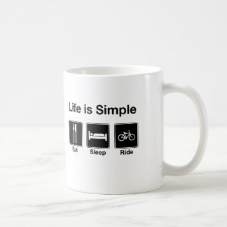 Mug La vie est simple mangent le tour de sommeil