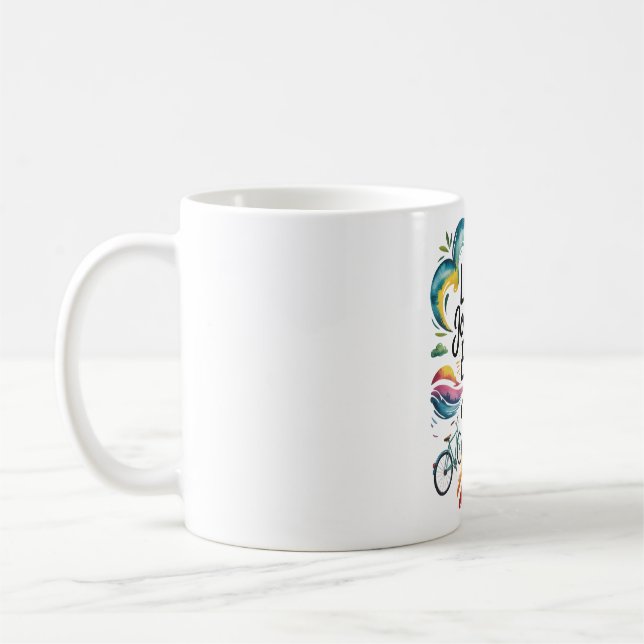 Mug La vie est un voyage Profitez de la promenade Insp (Gauche)