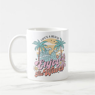 Mug La vie est une plage Profitez des vagues