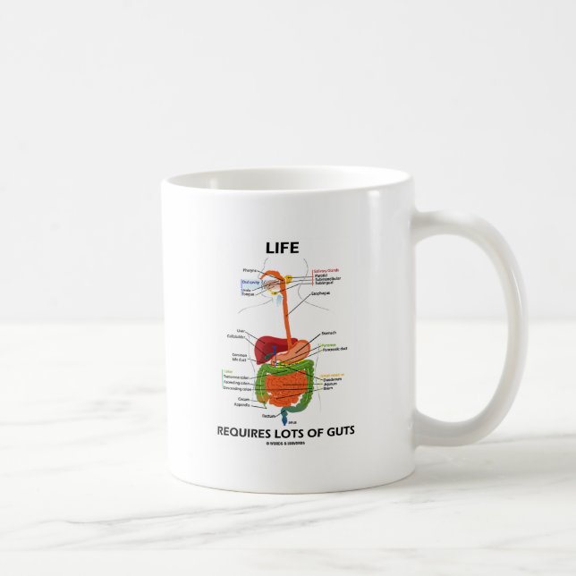 Mug La vie exige un bon nombre d'entrailles (Droite)