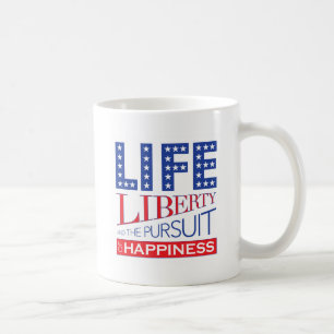 Mug La vie, liberté et la poursuite du bonheur