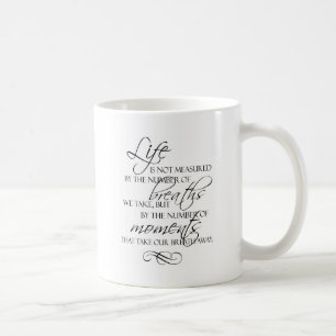 Mug La vie n'est pas mesurée par les souffles que nous