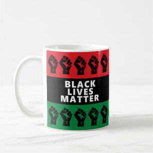 MUG LA VIE NOIRE IMPORTE ARRÊTER LE RACISME L'ÉGALIT