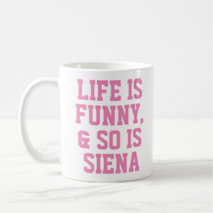 Mug La vie personnalisée est amusant Humour Citation S