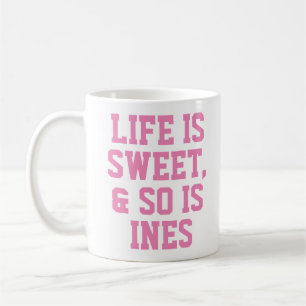 Mug La vie personnalisée est douce Humour Citation Slo