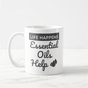 Mug La vie se passe : Les huiles essentielles aident à