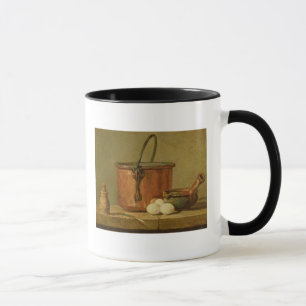 Mug La vie toujours des batteries de cuisine, chaudron