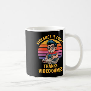 Mug La violence est cool merci les jeux vidéo drôle ré