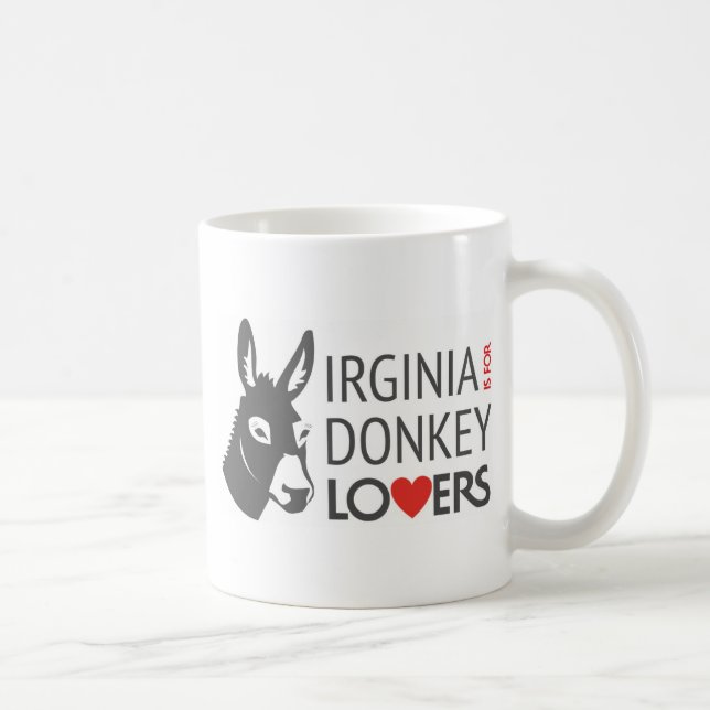 Mug La Virginie est pour des amants d'âne (Droite)