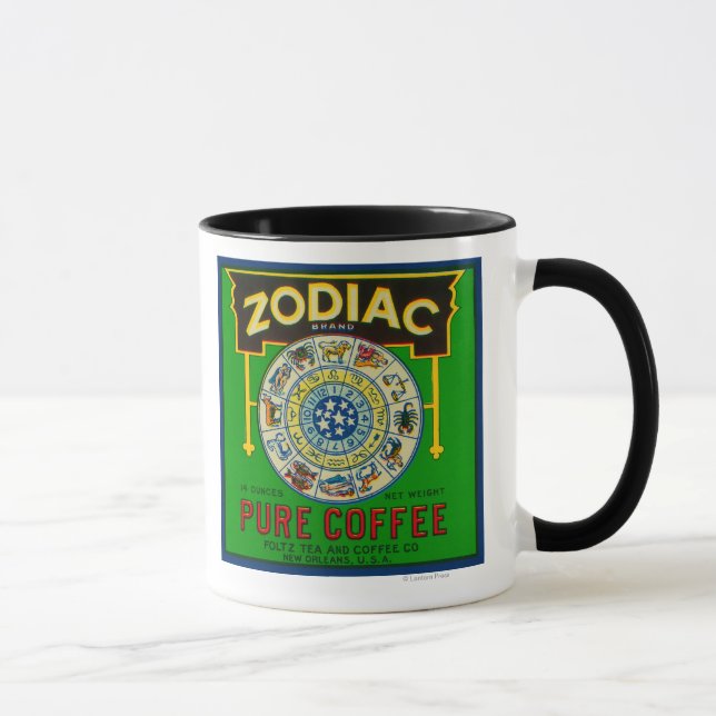 Mug Label café ZodiacNouvelle-Orléans, LA (Droite)