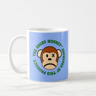 Mug Label : Produit approuvé par le singe fâché