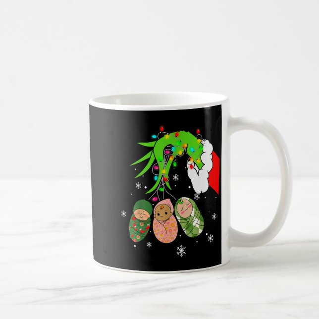 Mug Labor And Delivery Nurse Christmas Lights Snowflak (Droite)