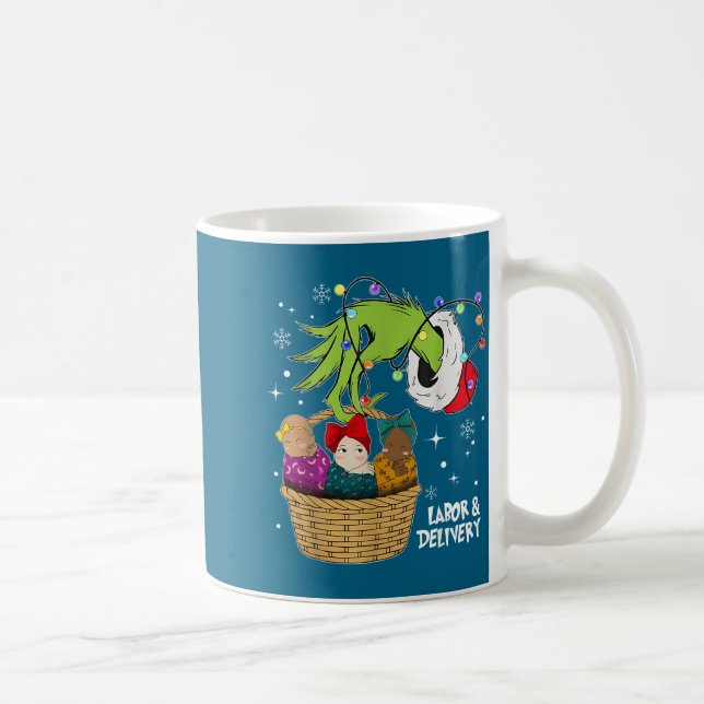 Mug Labor And Delivery Nurse Christmas Lights Snowflak (Droite)