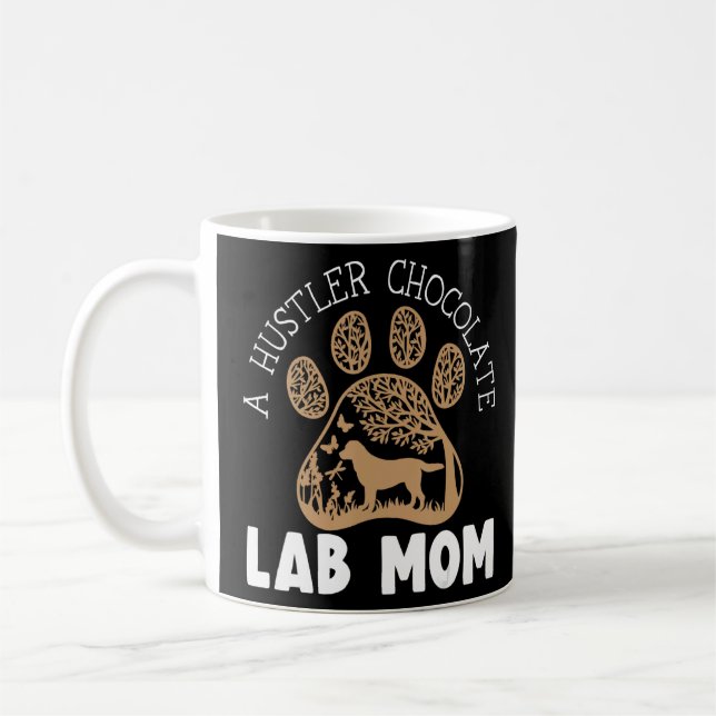 Mug Laboratoire Chien Retriever Chien Maman Chocolat L (Gauche)