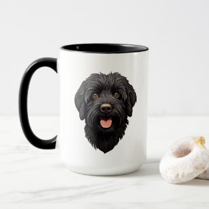 Mug Labradoodle Chien noir