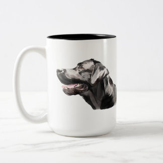 Mug Labrador Retriever, Chien Labrador Café Aquare
