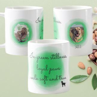 Mug Labrador Retriever personnalisé en vert pastel