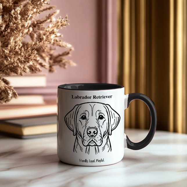 Mug Labrador Retriever Portrait (Créateur téléchargé)