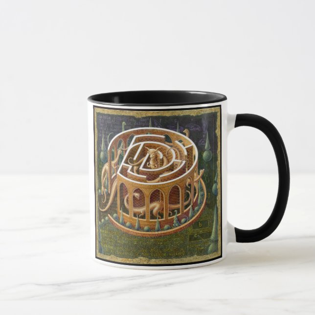 Mug Labyrinth Mug, Daedal : Art Maze, Dinosaures (Droite)