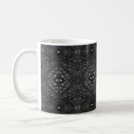 Mug Labyrinthe Noir Art à l'encre d'alcool Abstrait