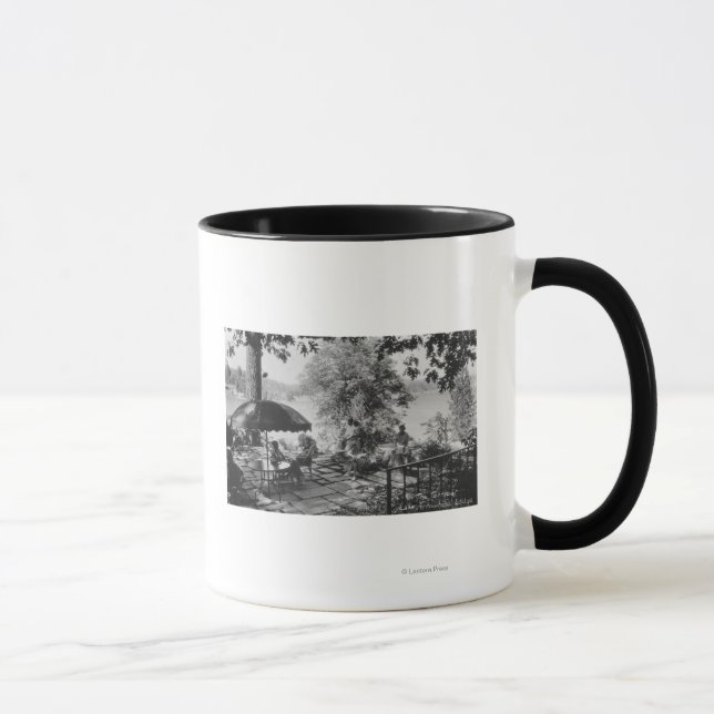 Mug Lac Arrowhead, California Lodge Vue & Terrasse (Droite)