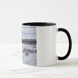Mug lac gelé NL Canada cabine sur l'étang