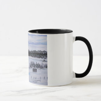 Mug lac gelé NL Canada cabine sur l'étang