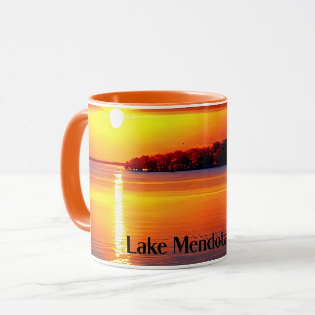 Mug Lac Mendota, WI, (Devant gauche)