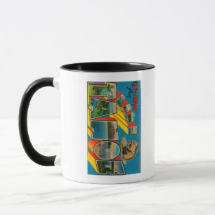 Mug Lac Tahoe, Californie - Scènes à grandes lettres