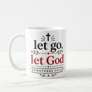 Mug Lâcher prise, laisser Dieu faire - Verset biblique