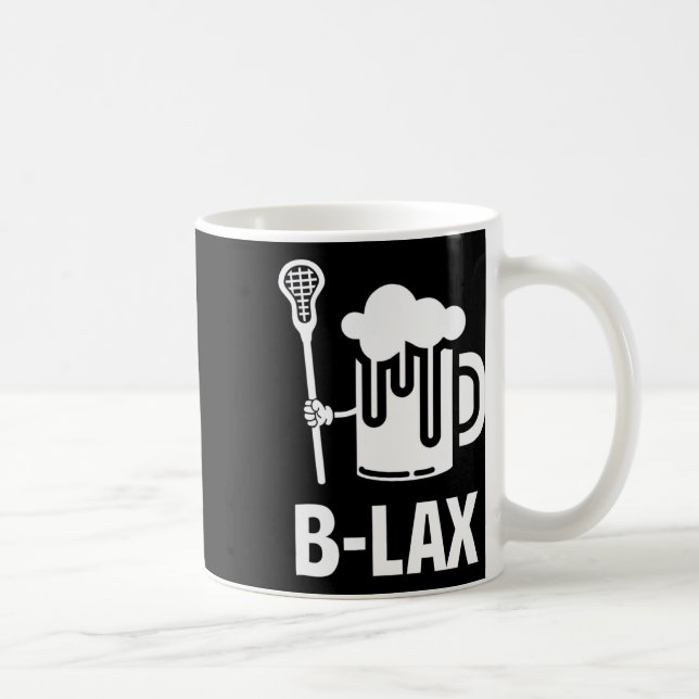 Mug Lacrosse Drôle Cadeau Homme Entraîneur Beer Lover  (Droite)