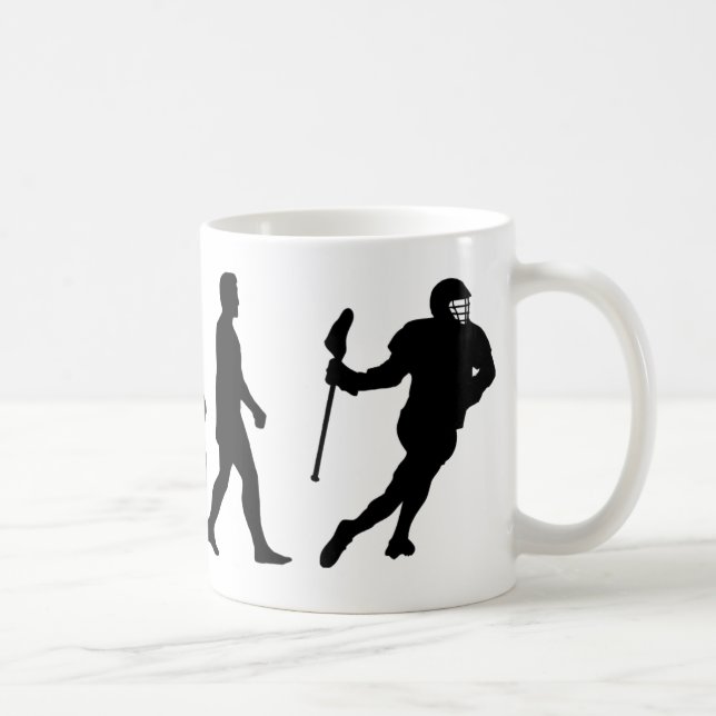 Mug Lacrosse Evolution - Drôle Lacrosse (Droite)