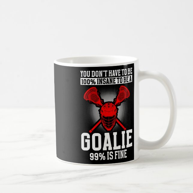 Mug Lacrosse Goalie Lacrosse Gants Stick Lax Goalie 1 (Droite)