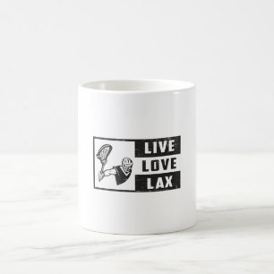 Mug Lacrosse Player Team Live Love Lax Funny Idée cade