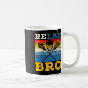 Mug Lacrosse Players Lax Stick Sports Team Retro