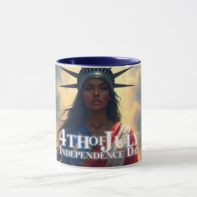 Mug Lady Liberty réinventée - Un nouveau visage de la  (Centre)