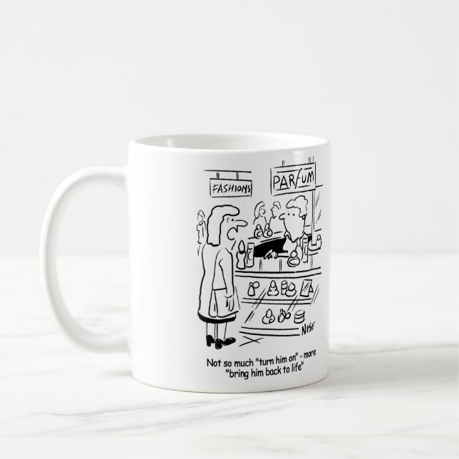 Mug Lady veut un parfum pour ramener son homme à la vi (Gauche)