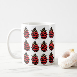 Mug Ladybug Red Black Insect Ladybug